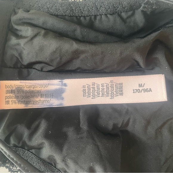 New! Victorias Secret sequin lace up bandeau black y2k style 20118 - Picture 11 of 12